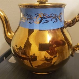 VINTAGE GIBSON STAFFORDSHIRE ENGLAND BRONZE FLORAL